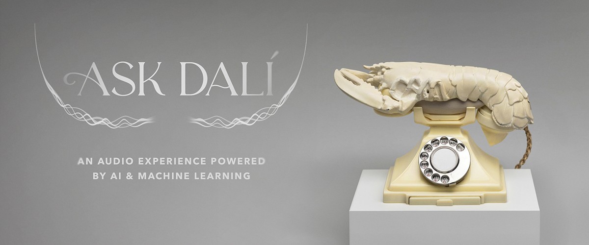 Телефон с трубкой в форме лобстера, промо Ask Dalí