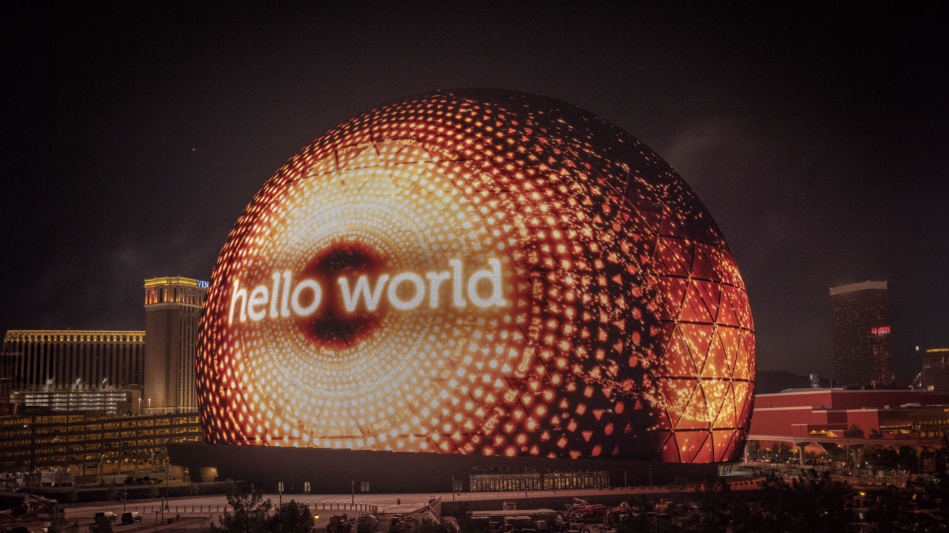 Sphere, наружная оболочка. Фото с сайта архитектора Populous.